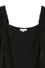 Long Sleeve Shirring Sleeve Bodysuit king-general-store-5710.myshopify.com