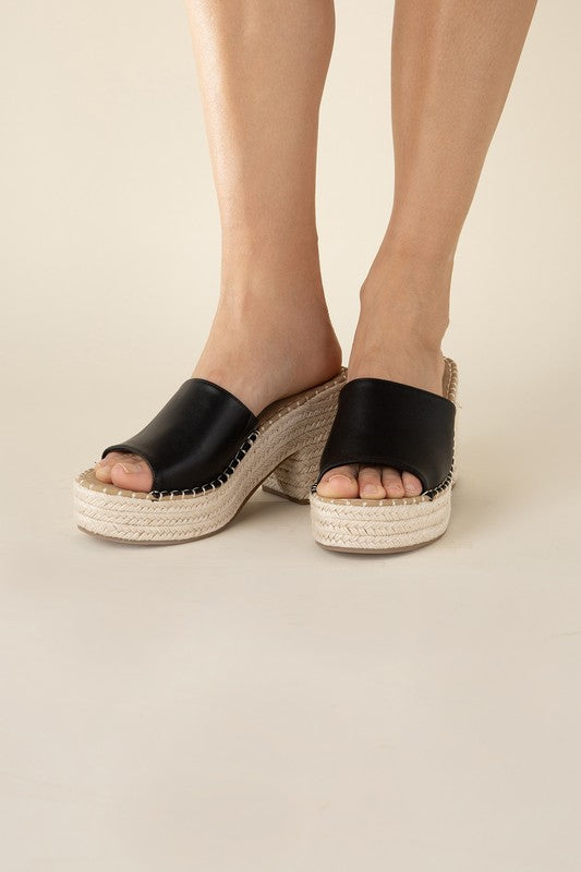 LOCK-1 Espadrille Mule Heels king-general-store-5710.myshopify.com