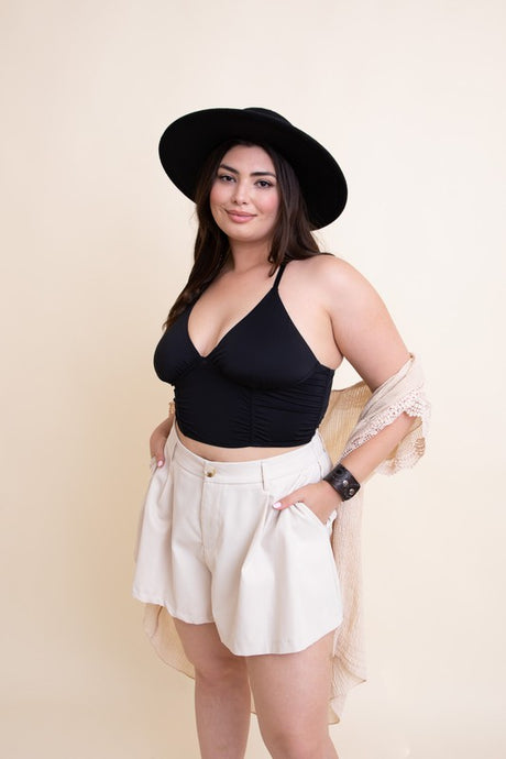 Plus Size Ruched Bralette king-general-store-5710.myshopify.com