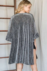 Metallic Animal Print Kimono king-general-store-5710.myshopify.com