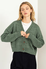 Cute Mood Crop Shoulder Cropped Cardigan Sweater king-general-store-5710.myshopify.com