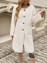 Devine Button Up Long Sleeve Coat