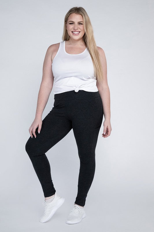 Plus Everyday Leggings with Pockets king-general-store-5710.myshopify.com