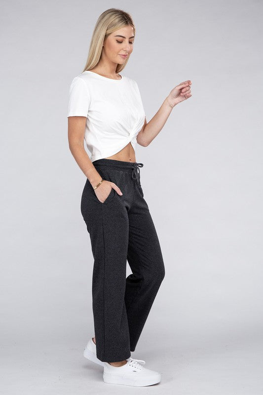 Lounge Wide Pants with Drawstrings king-general-store-5710.myshopify.com