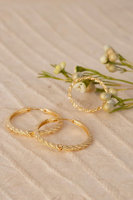 Twine Ring and Earring Set king-general-store-5710.myshopify.com