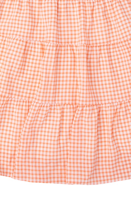 Gingham Checked Tiered Dress king-general-store-5710.myshopify.com