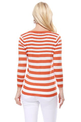 V Neck Striped Spandex Sweater Cardigan king-general-store-5710.myshopify.com