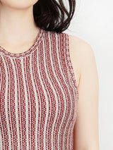 Flare Sleeveless Jacquard Sweater Knitted Dress king-general-store-5710.myshopify.com