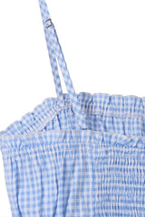 Blue Gingham Tank Top king-general-store-5710.myshopify.com