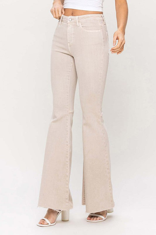 High Rise Super Flare Stretchy Jeans