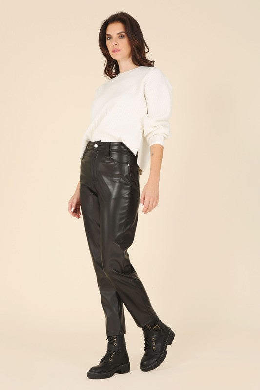 Vegan Leather Pants king-general-store-5710.myshopify.com