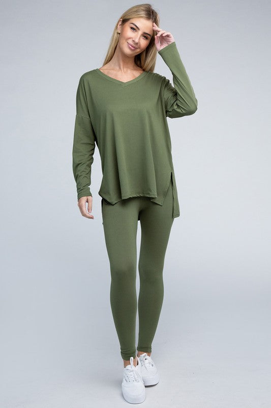 Brushed DTY Microfiber Loungewear Set king-general-store-5710.myshopify.com