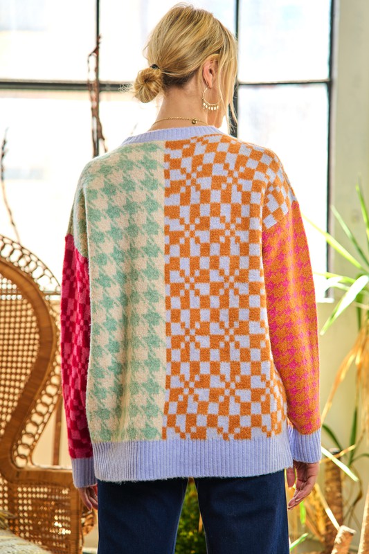 Patchwork Oversized Sweater king-general-store-5710.myshopify.com