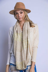 TWO TONED INFINITY STRING SCARF king-general-store-5710.myshopify.com