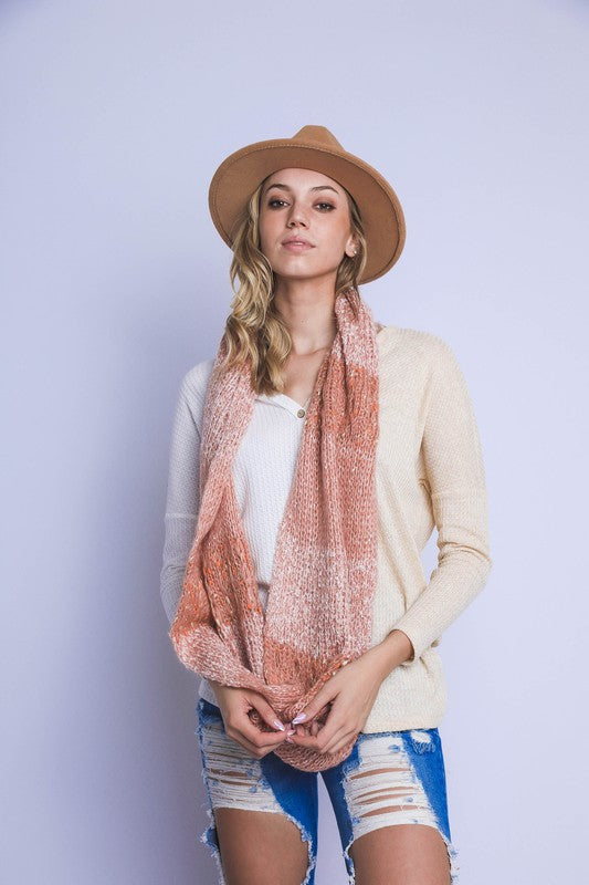 TWO TONED INFINITY STRING SCARF king-general-store-5710.myshopify.com