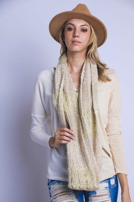 TWO TONED INFINITY STRING SCARF king-general-store-5710.myshopify.com