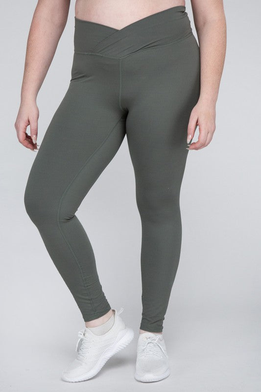 Plus Size V-Waist Full Length Leggings king-general-store-5710.myshopify.com