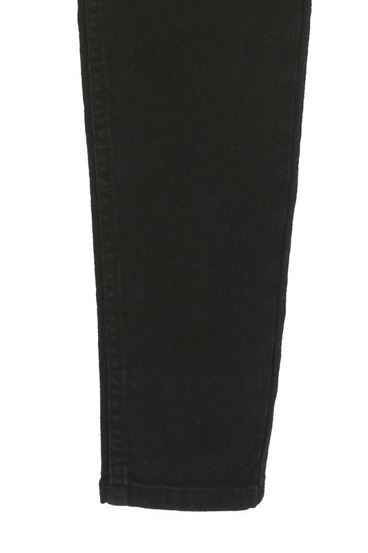 Black Denim Stretch Skinny Jeans king-general-store-5710.myshopify.com