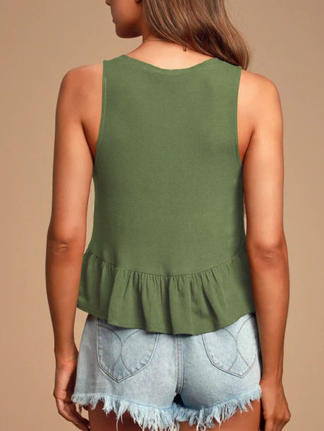 V-Neck Wide Strap Tank