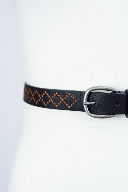 Skinny Punched Out Belt king-general-store-5710.myshopify.com