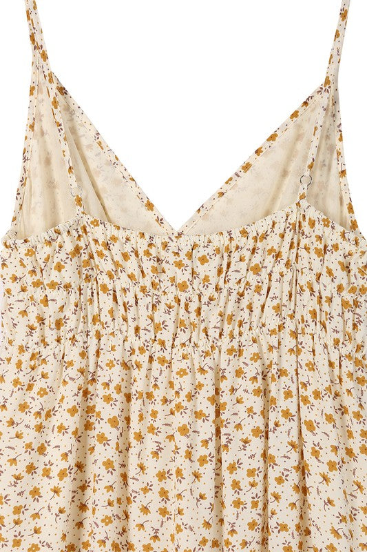 Yellow Floral Tank Dress king-general-store-5710.myshopify.com