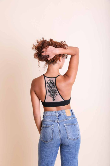 Tattoo Mesh Racerback Bralette king-general-store-5710.myshopify.com