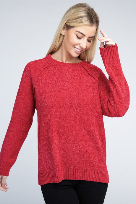 Raglan Chenille Sweater king-general-store-5710.myshopify.com