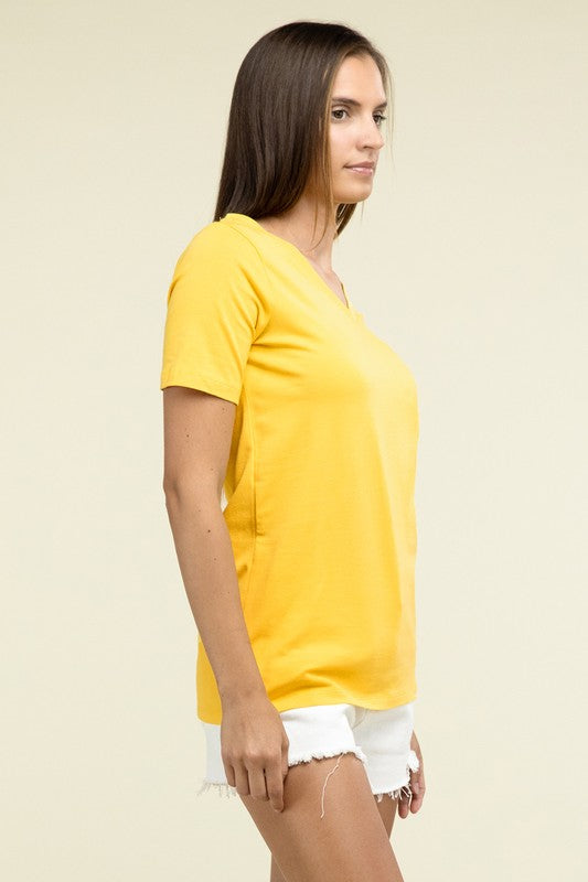 Cotton V-Neck Short Sleeve T-Shirts