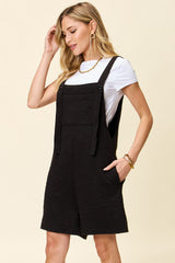 Double Take Full Size Texture Square Neck Romper