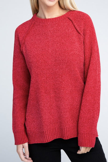 Raglan Chenille Sweater king-general-store-5710.myshopify.com