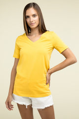 Cotton V-Neck Short Sleeve T-Shirts