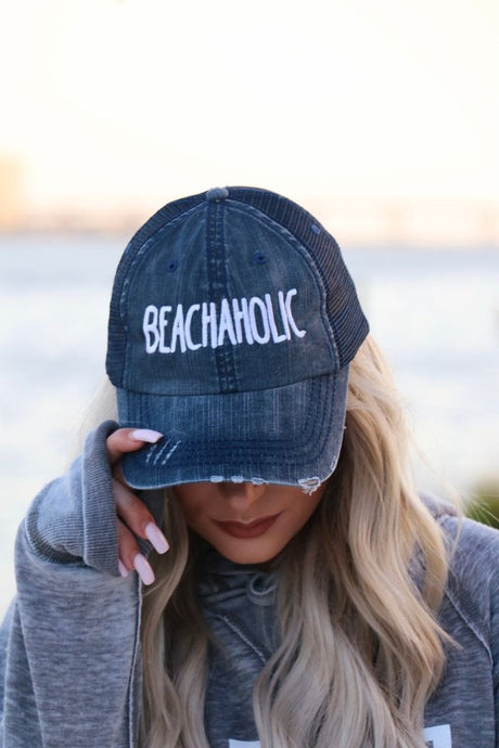 Beachaholic Embroidered Trucker Hat king-general-store-5710.myshopify.com