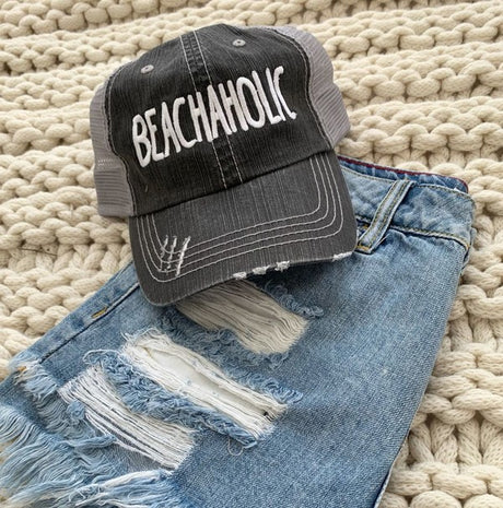 Beachaholic Embroidered Trucker Hat king-general-store-5710.myshopify.com