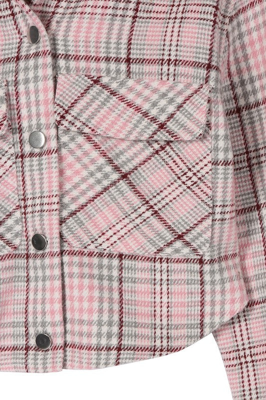 Plaid crop jacket king-general-store-5710.myshopify.com