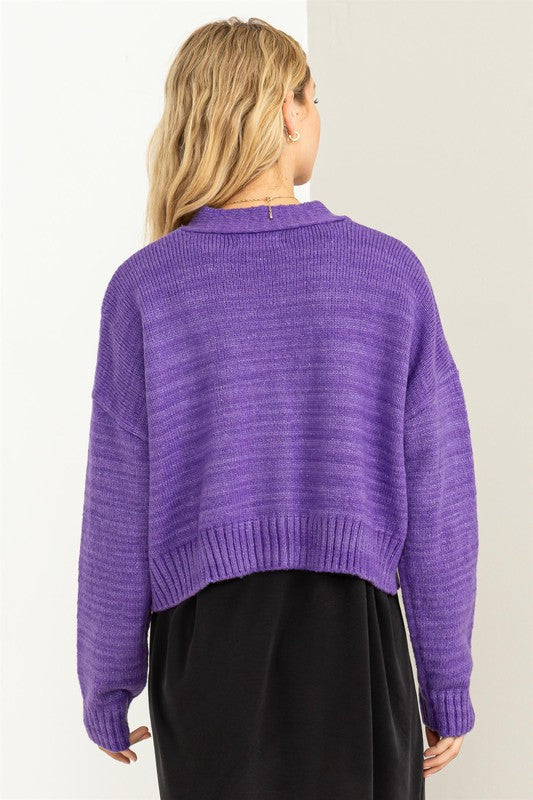 Cute Mood Crop Shoulder Cropped Cardigan Sweater king-general-store-5710.myshopify.com