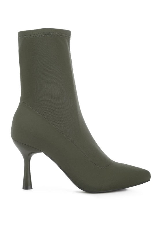 Zudio Solid Mid Heel Sock Boots king-general-store-5710.myshopify.com