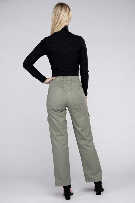 Everyday Wear Elastic-Waist Cargo Pants king-general-store-5710.myshopify.com