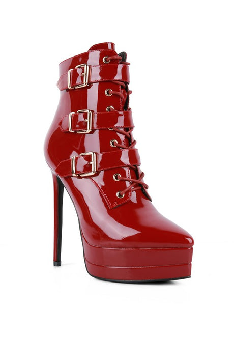 High Heeled Patent PU Stiletto Boot king-general-store-5710.myshopify.com