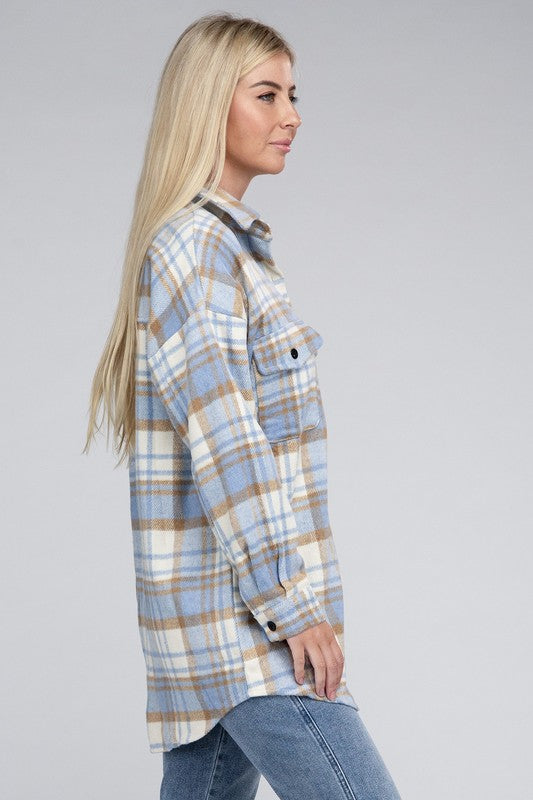 Plaid Shacket king-general-store-5710.myshopify.com