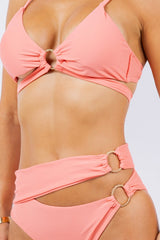 Wrap Around Double Tie O-Ring Bikini