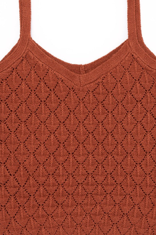 Brick Crochet Knit Tank king-general-store-5710.myshopify.com