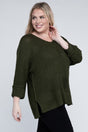 Plus Size Crew Neck Knit Sweater king-general-store-5710.myshopify.com