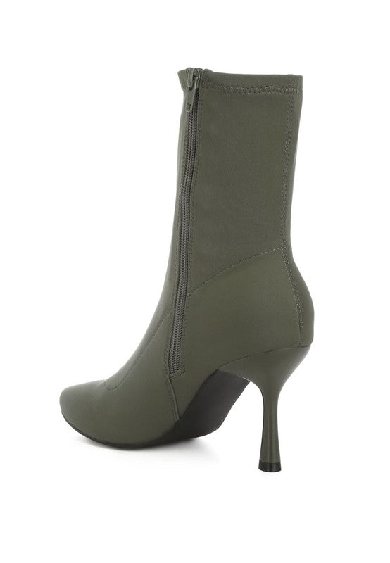 Zudio Solid Mid Heel Sock Boots king-general-store-5710.myshopify.com