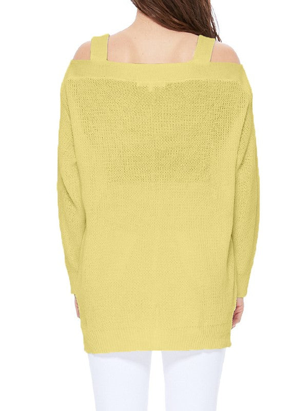 Off Shoulder Loose Over Sized Fit Sweater Knit Top king-general-store-5710.myshopify.com