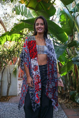 Boho Floral Patchwork Kimono king-general-store-5710.myshopify.com