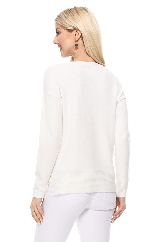 Silky Soft Rayon Stretch Boat Neck Sweater Top king-general-store-5710.myshopify.com