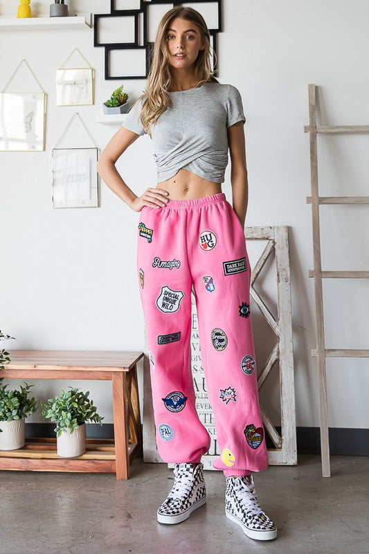 High Waist Multi Patches Jogger Pants king-general-store-5710.myshopify.com