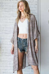 Plus Natural Geo Print Mid Sleeve Kimono king-general-store-5710.myshopify.com