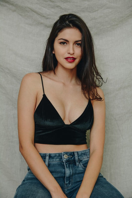 Velvet Longline Bralette king-general-store-5710.myshopify.com