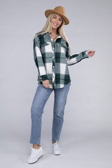 Plaid Belted Shacket king-general-store-5710.myshopify.com